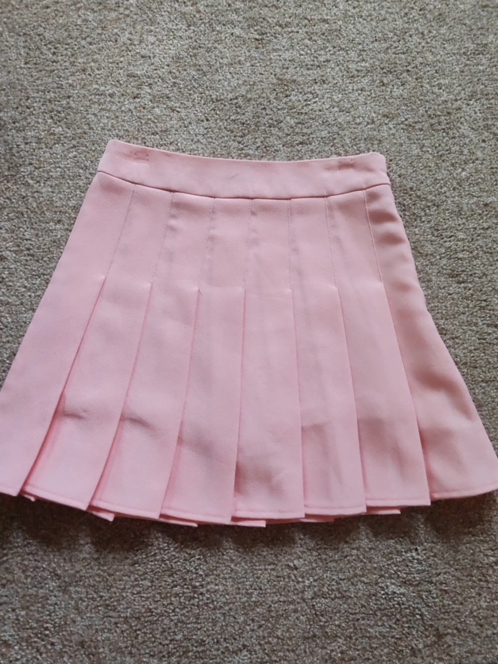 Women's Pleated Mini Skirt - Pink